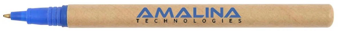 kraft paper stick pen with blue ink gallery 5