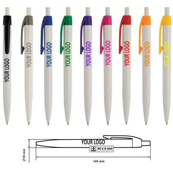 Solid ball pen with 1.0 black or blue ink gallery 5
