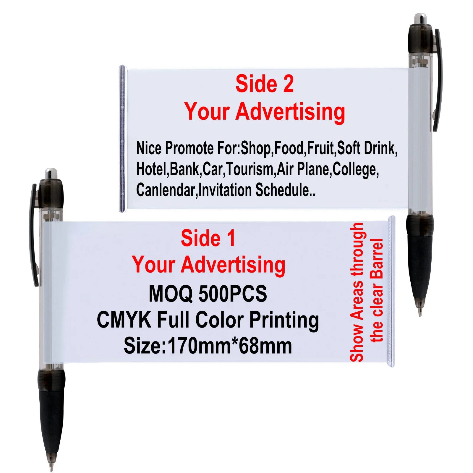 banner Pen with 1.0 black or blue ink gallery 2