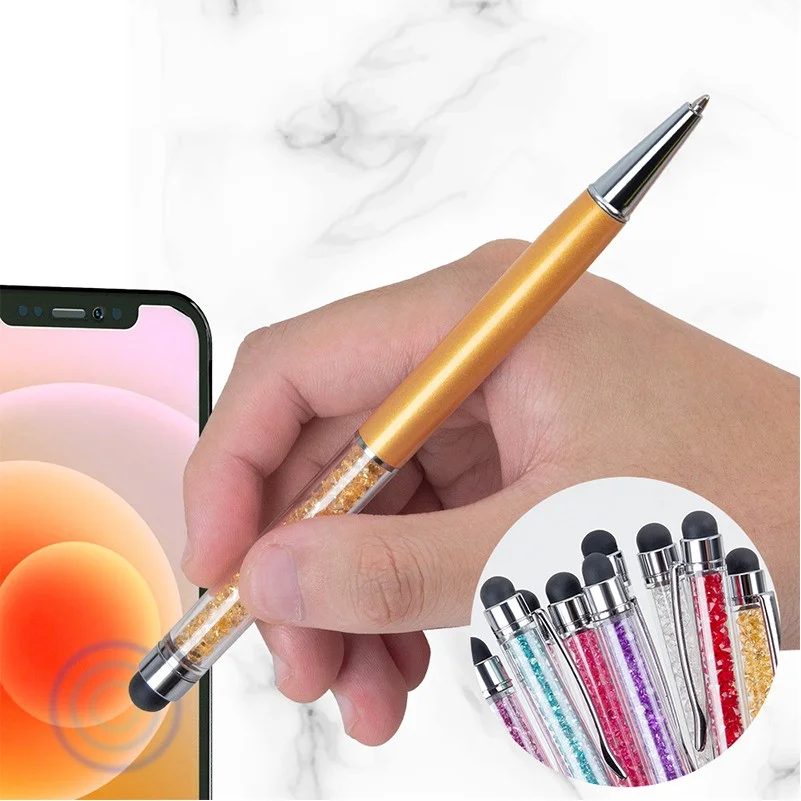 Crystal stylus ball pen