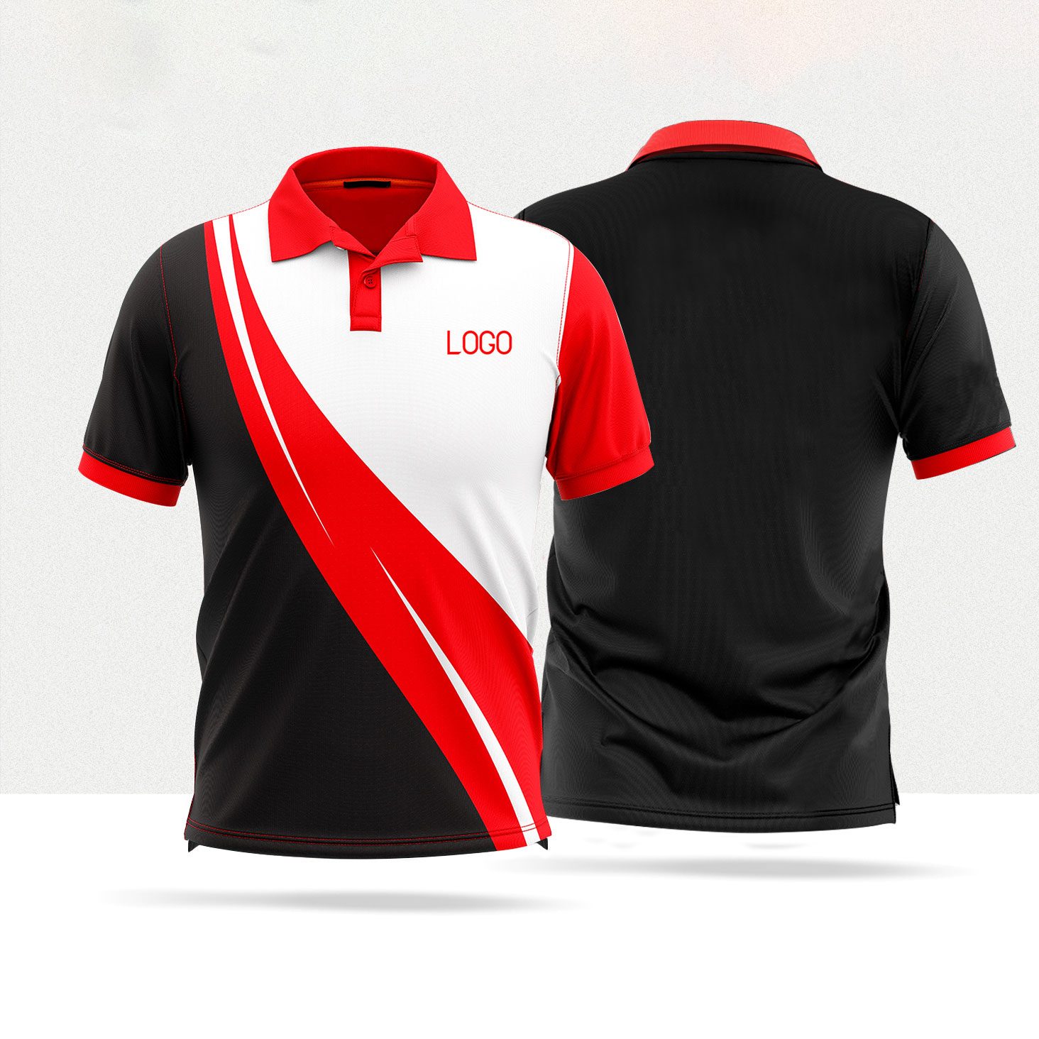 Short Sleeve Colorblock Team Polo