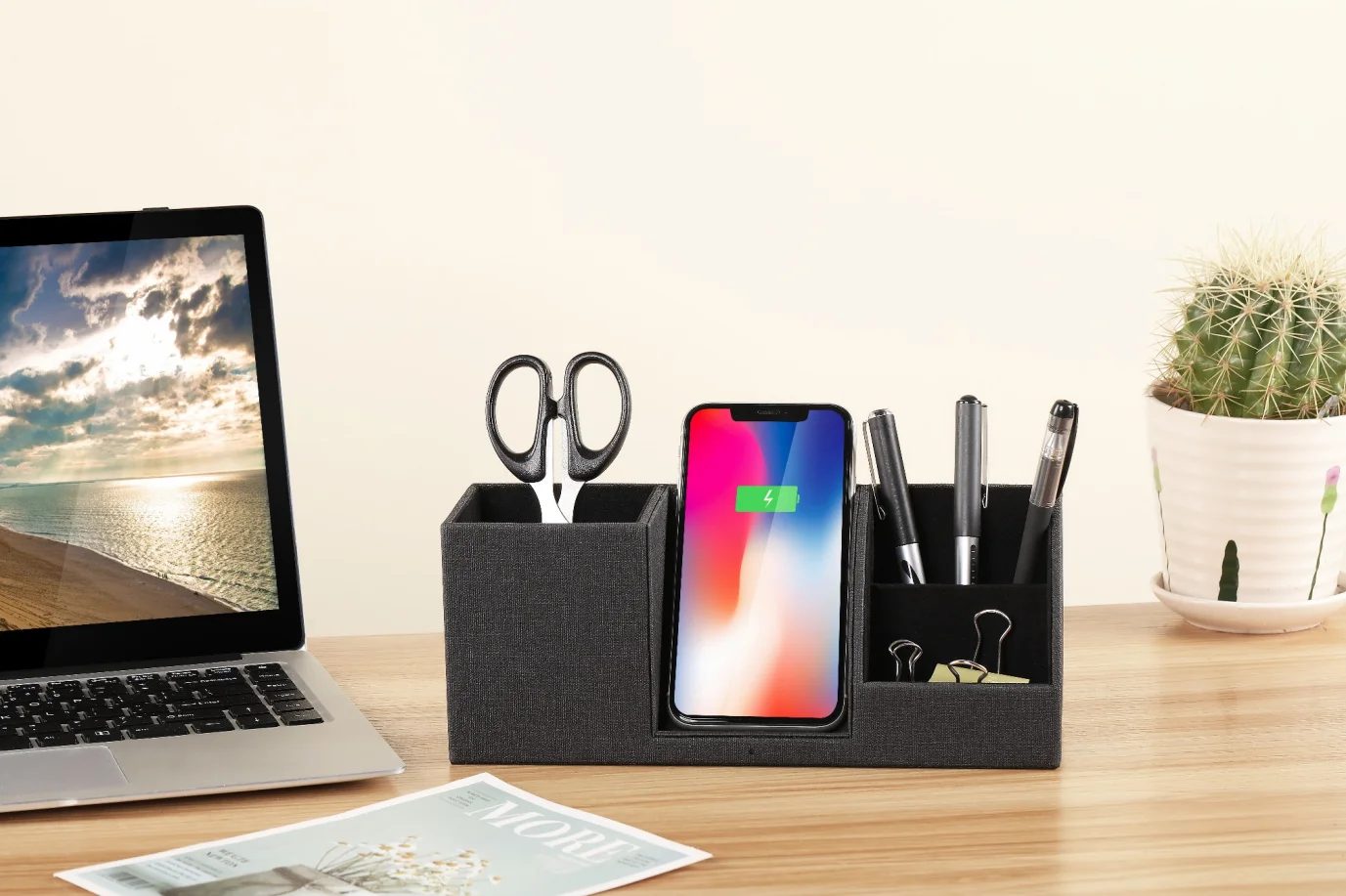 Wireless charger pen holder 15W gallery 4